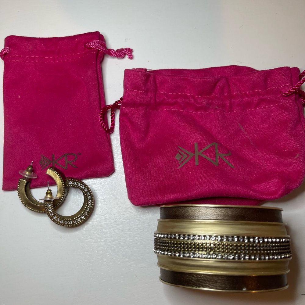 Silpada cuff bracelet and earrings set
